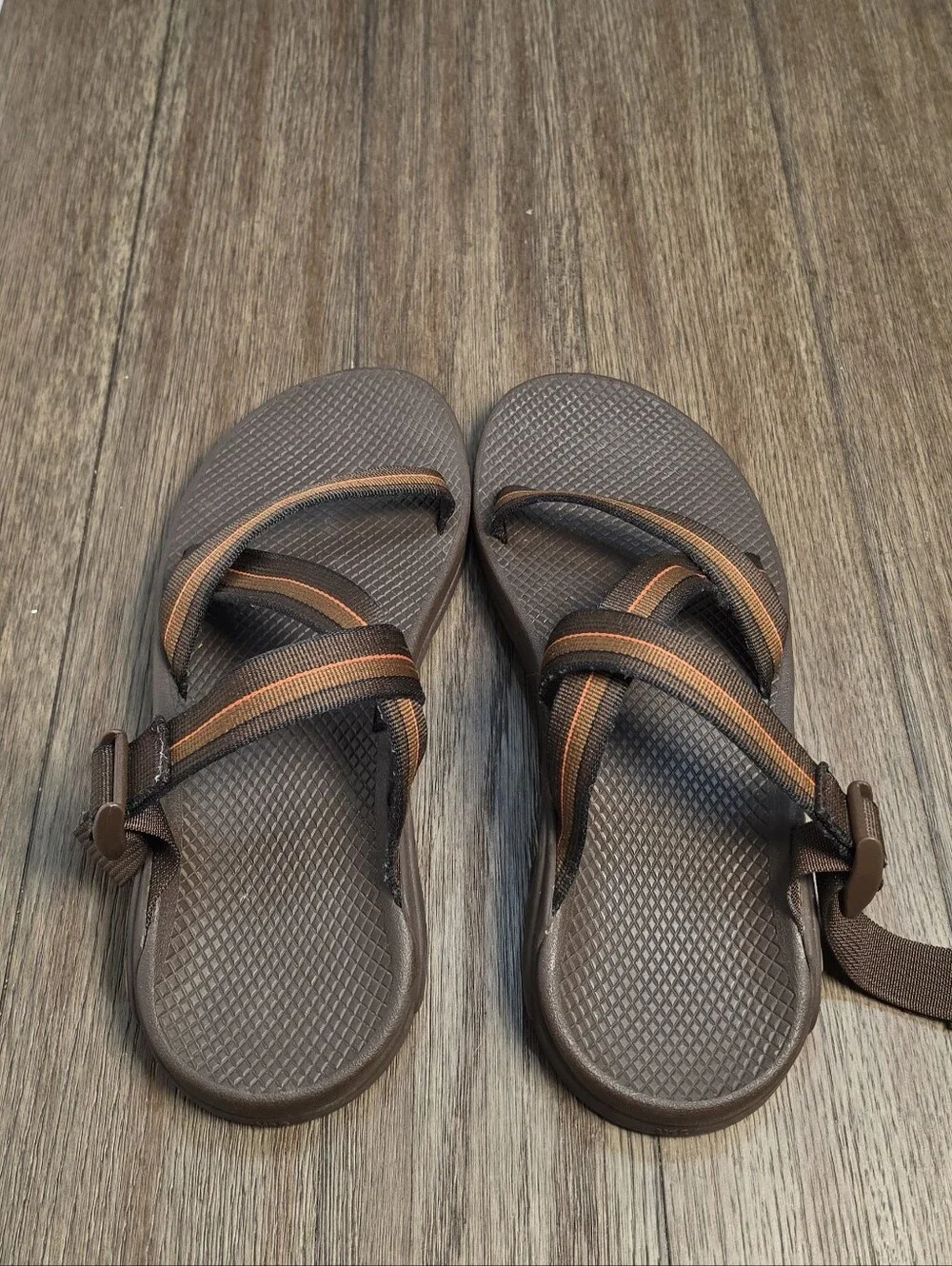 Men's Size 12 Chaco Z1 Classic Striped Sport Sandals Hiking Watee